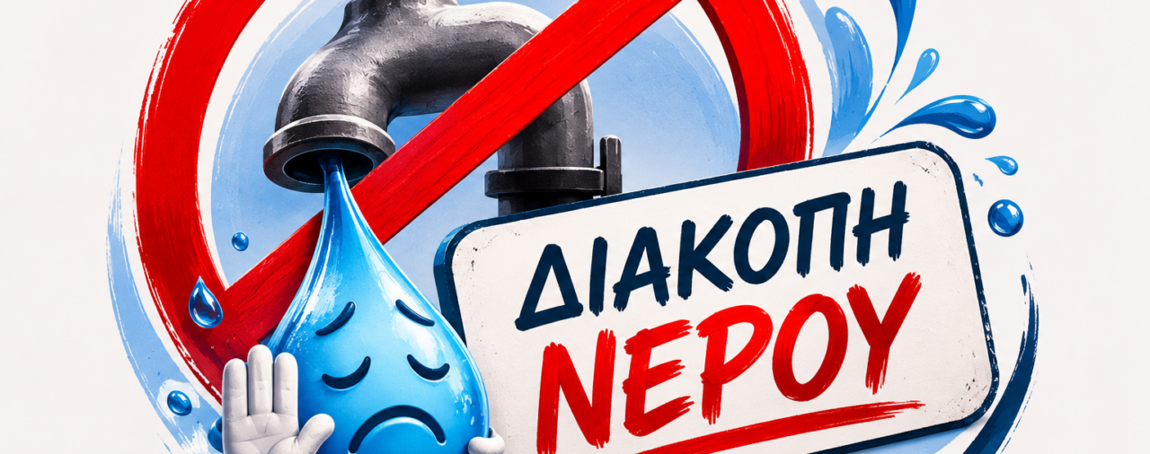 Τρίτη 26 Μαΐου,  αρρυθμία και διακοπή υδροδότησης στην Τ.Κ. Κρόκου, λόγω εργασιών, έως τις 13.00.